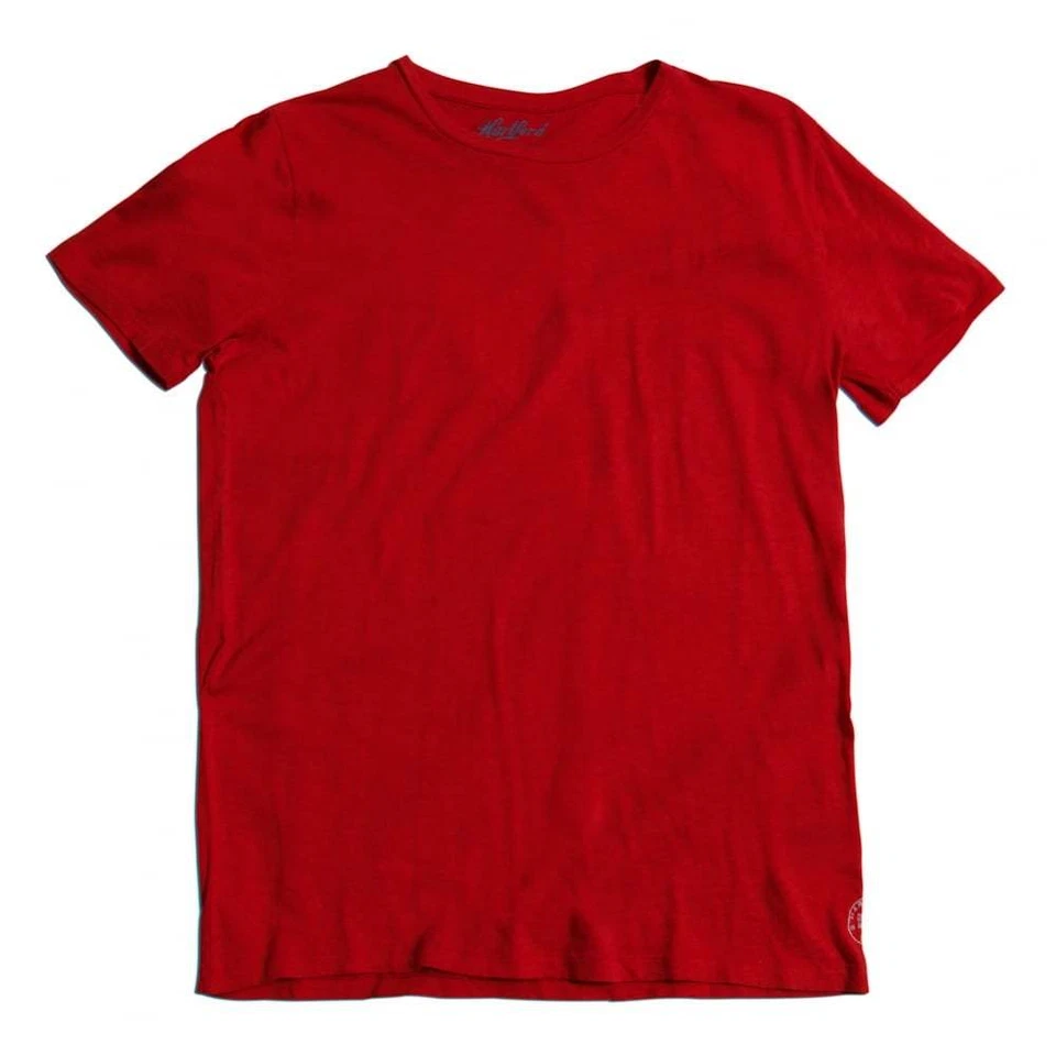 Hartford Cotone Tinta Unita Tee, Rosso Foto 1 de 1