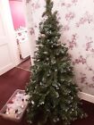 Artificial Christmas Tree 6ft Snow Flocked Tips Effect with Metal Stand pls read