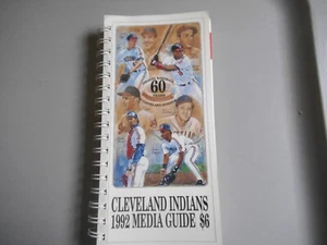 VINTAGE 1992 CLEVELAND INDIANS Baseball Media Guide - MINT - Picture 1 of 10