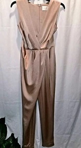 MISHA COLLECTION KAELA Silky Jumpsuit ROSE GOLD Size 4 - Picture 1 of 11