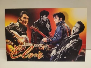 Vintage Postcard Elvis Presley Collage On Stage - Picture 1 of 2