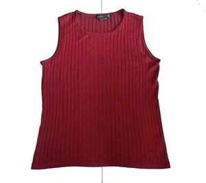 VINTAGE Theo Miles Silk Small Petite Knit Top Y2K 1990s Fashion theomiles - Picture 1 of 6