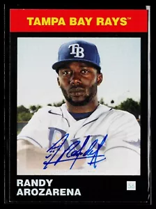 2021 Topps 582 Montgomery Lost Design SP AUTO #11a Randy Arozarena - Picture 1 of 2