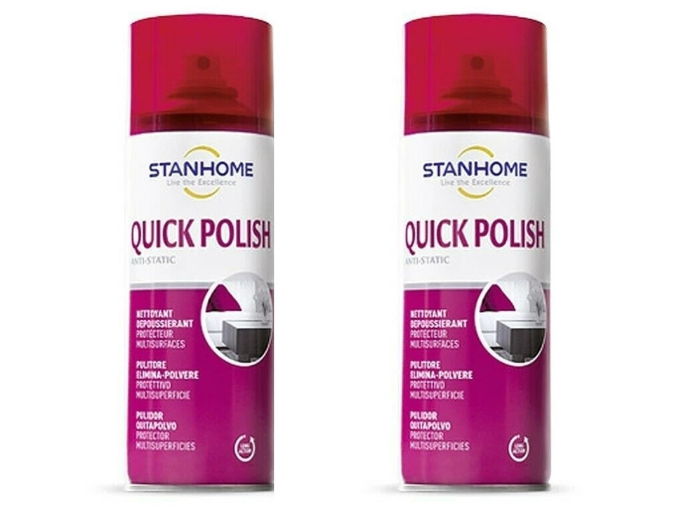 Stanhome Quick Polish spray pulisce, spolvera e lucida 2 x 400ml