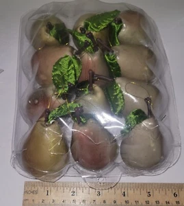 Grüne Birnen Ornamente 12er Set - Bild 1 von 1