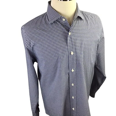 Jack Spade Bleecker Street Men's XL Blue Check Long Sleeve Shirt Button Up - Image 1 of 4