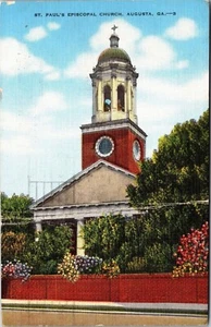 St. Paul’s Episcopal Church, Erected In 1750, Close To Fort Augusta, Vintage Pos - Picture 1 of 2