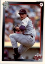 1992 High 5 Reusable Decals Scott Erickson Minnesota Twins