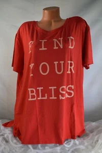 COLD CRUSH (3X) Active Wear Gym T-Shirt ORANGE "FIND YOUR BLISS" Stretch Poly - Picture 1 of 7