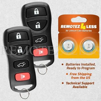 2 for 2003 2004 2005 2006 2007 2008 2009 Nissan 350Z Keyless Entry Remote Fob Foto 1 de 4
