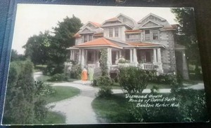 Benton Harbor Michigan Diamond House ~ House of David Park ~ 1910 Post Card