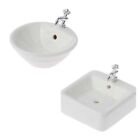 1/12 Scale Dollhouse Miniature Sink Washbasin Washing Bathroom Ceramic Furniture