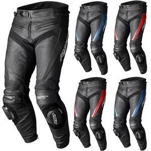 RST Tractech Evo 5 Mens Leather Motorcycle Trousers Sports Track Day Bike Pants - Picture 1 of 14