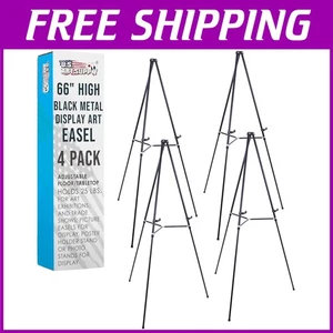 Heavy Duty Black Aluminum Picture Stand - Picture 1 of 7