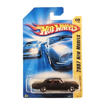 2007 Hot Wheels '66 Chevy Nova First Editions Matte Black  - Image 1 of 4