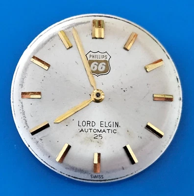 LORD ELGIN 884 25J Watch Movement (BALANCE RUNS WHEN ROTATED)  lot115 - Image 1 of 3