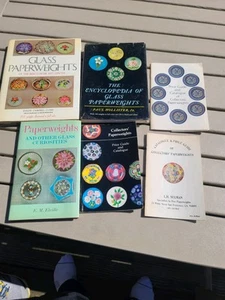 Vintage Glass Paperweight Guidebooks, Lot of 6 - Picture 1 of 19