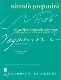 Quartet No.10 In A Niccolò Paganini Book [Softcover] Violin, Viola, Cello and Gu - Image 1 of 3