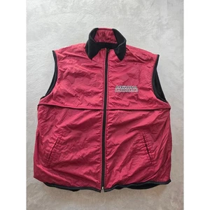 Vintage Arizona Cardinals Reversible Vest Mens M Red Black Full Zip Pro Player - Picture 1 of 9