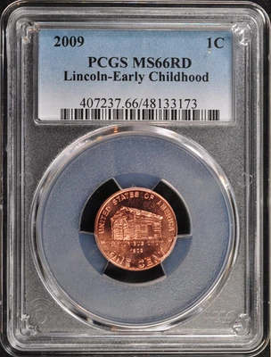 2009 Lincoln Cent - Early Childhood PCGS MS66RD - Image 1 of 2