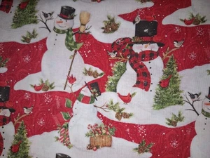 Tela de algodón para muñecos de nieve mágicos BTY - Imagen 1 de 1