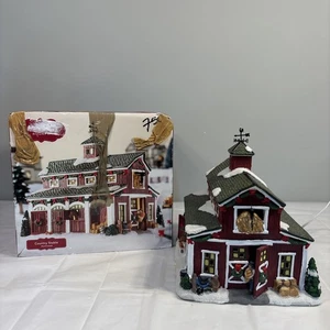 Establo de campo cuadrado de San Nicolás iluminado con caja/embalaje original - Imagen 1 de 23