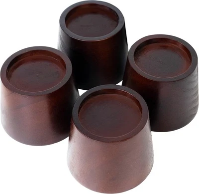 Подставки для кровати — 3-дюймовые мебельные подъемники из сосны для высокопрочной поддержки - Изображение 1 из 4