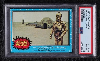 1977 Topps Star Wars C-3PO Artoo-Detoo is Missing! #18 PSA 8 0nr3 - Image 1 of 3