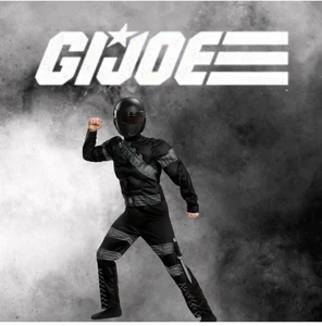 NWOT GI Joe Snake Eyes Costume Child Size Small 4/6 - Picture 1 of 5