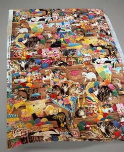 Amy Rosenberg “Whiskers and Taiils” fabric ( 11/2 yards 44 wide) - Picture 1 of 6