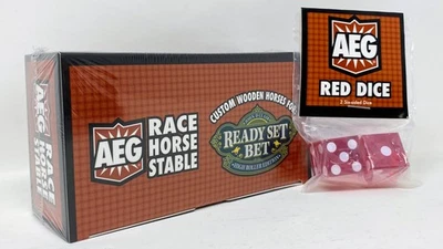AEG Ready Set Bet High Roller Edition - Caballo de Carrera Estable y Dados Rojos NUEVO SELLADO Foto 1 de 2