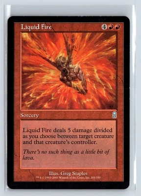 (3x) LIQUID FIRE - Odyssey – MTG Magic the Gathering Card - Uncommon - Image 1 of 4