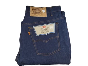 NWT Vintage Levis Saddleman Bootcut Orange Tab 517 Jeans Tag 38x31 Blue 80's USA - Picture 1 of 16