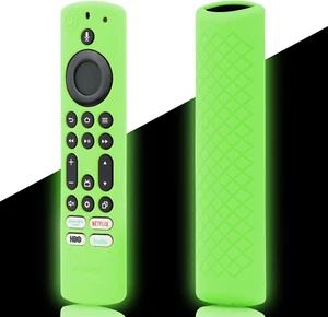 6.2" 4K Max 2023 Remote Cover for Toshiba/Insignia TV, Glow Green Silicone Case - Picture 1 of 12