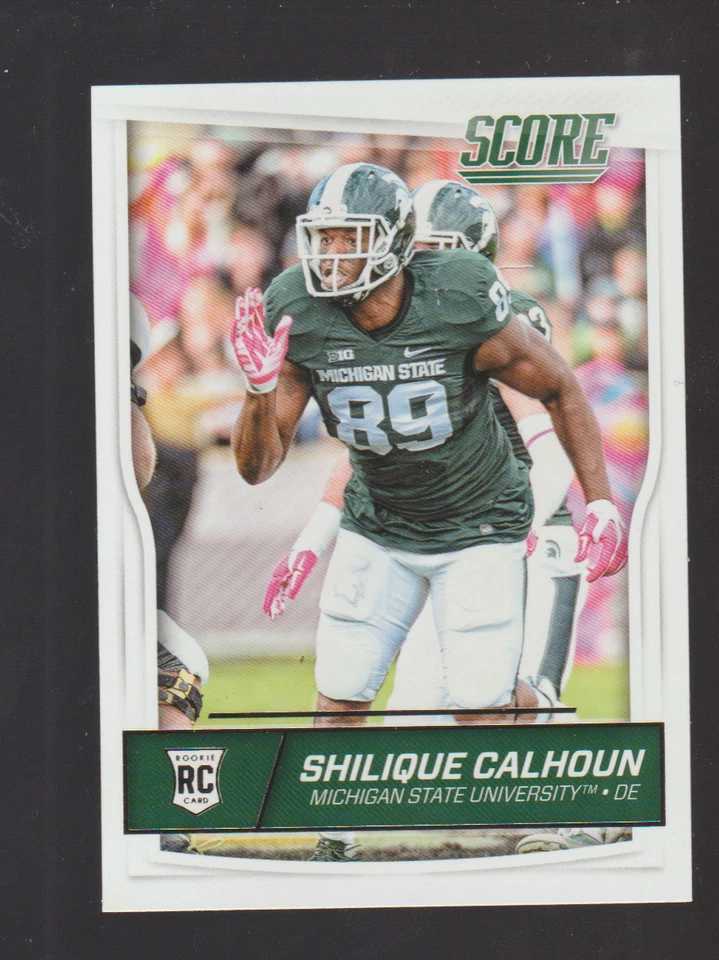 2016 Score #401 Shilique Calhoun rookie card, Michigan State Spartans - Image 1 of 1