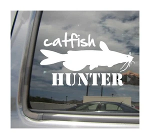 Catfish Hunter - Fishing High Quality Auto Window Vinyl Decal Sticker 04039 - Picture 1 of 2