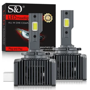 D1S D1R LED Headlight Kit Bulbs 200W 80000LM 6000K HID Replace Conversion Lamp - Picture 1 of 11