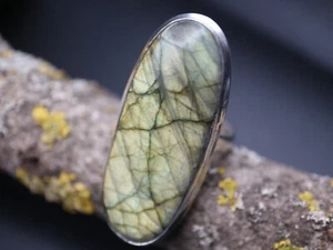 GOLDJUNGE69 GW GREEN RING *FARBIG* SILBER-RING (19,5) HANDMADE,UNIKAT - Bild 1 von 3