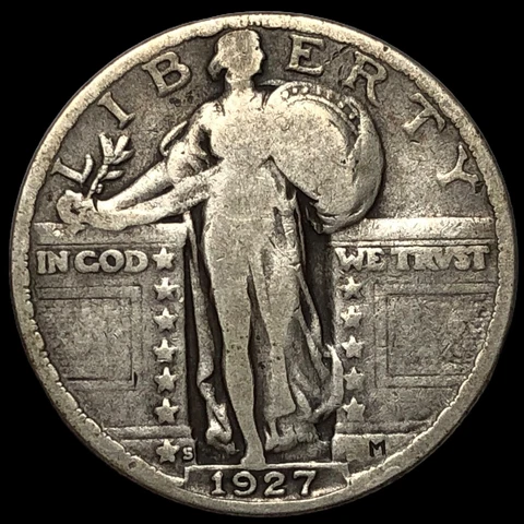 1927 S Standing Liberty Quarter  J9385 Cover