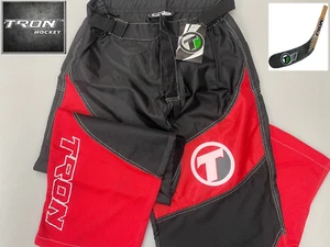 Tron V-Lite Pantaloni da Hockey Neri e Rossi Adulto M 28-32 Tron V-Lite Senior Medium - Foto 1 di 9
