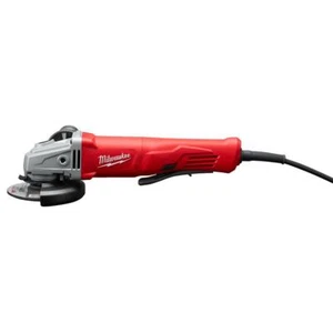 Small Angle Grinder With No-Lock Paddle 11 Amp Corded 4-1/2 In Spindle Lock - Picture 1 of 11