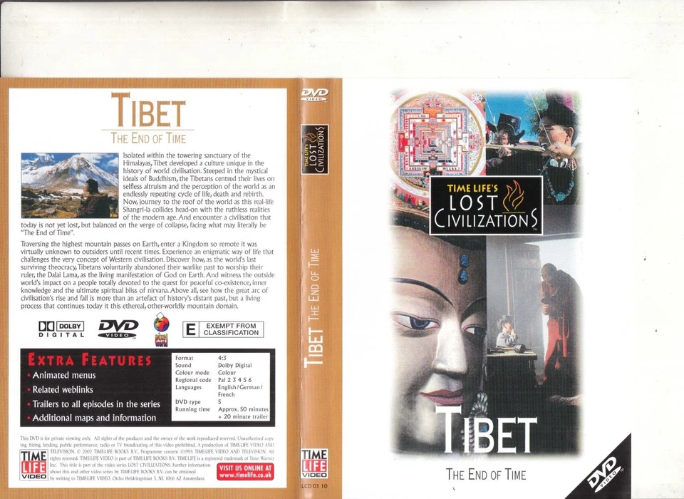 Tibet-The End of Time-2002-Time Life's Lost Civilizations-History Tibet-DVD - Image 1 of 1