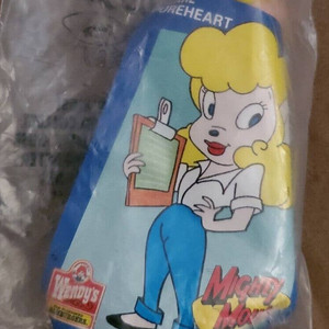 1989 Wendys Mighty Mouse Pearl Pureheart New in Package 