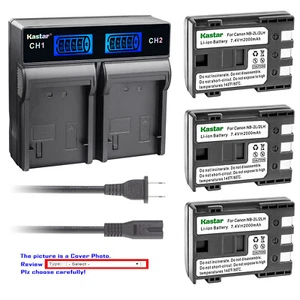 Kastar Battery LCD Rapid Charger for Canon NB2L 2LH Canon IXY DV5-BL IXY DV5 MV5 - Picture 1 of 11