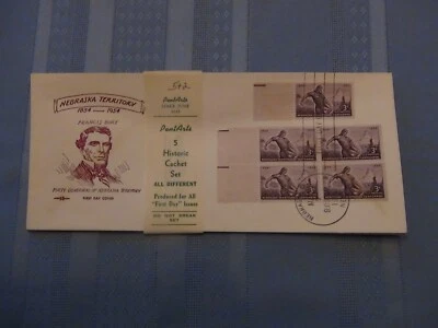 US # 1060 The Sower 3C Set Of 5 Pent Arts Cachet Unaddressed FDC W/Label  #10  - Image 1 of 4