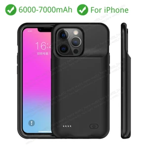 Battery Case for iPhone 16 15 14 13 12 11 XR Charger Cover Charging Battery Pack - Picture 1 of 31