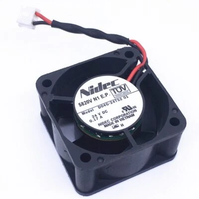Nidec Model D04G-24TS2 01 24 V DC 0.17A 4CM inverter mute cooling fan 4020  - Image 1 of 4