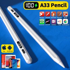 Stylus Stift Pencil Pen,für 2018-2025 Apple iPad 7/8/9 Generation Palm Rejection - Afbeelding 1 van 17