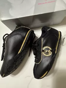 Baby Phat Sneaker Gold und Schwarz Hoop Jogger Größe 9 Kleinkind Gebraucht - Bild 1 von 6