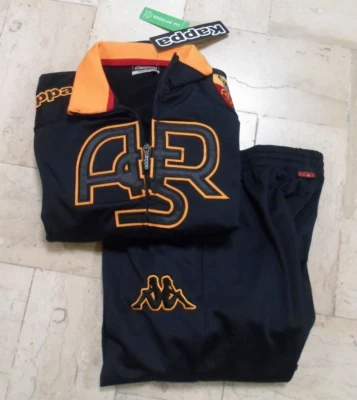 Tuta Roma Tracksuit Junior Kappa 2011/12 NUOVA 10 anni nera Totti Vintage - Immagine 1 di 4